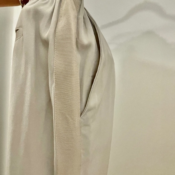 ATM Collection Tuxedo Drawstring Grey White Pants SZ M - Picture 1 of 5